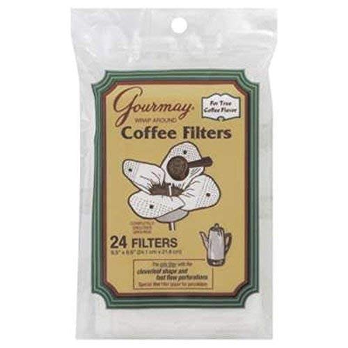Gourmay Wrap Around Coffee Filter for Percolator 4 Packages of 24 Filters