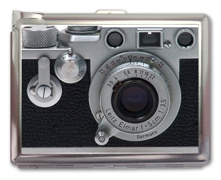 Vintage Retro Camera Cigarette Case Lighter or Wallet Business Card Holder