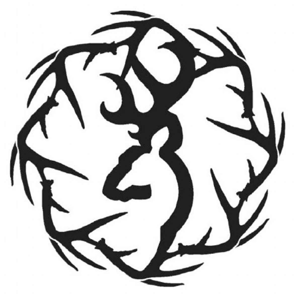 Browning Decal,Sheds, 6" White
