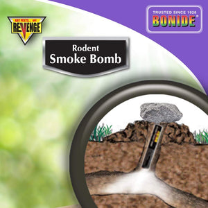 Bonide (BND61110) - Revenge Rodent Smoke Bombs, Mole and Gopher Killer, Poison, Repellent, Trap, Pack of 4