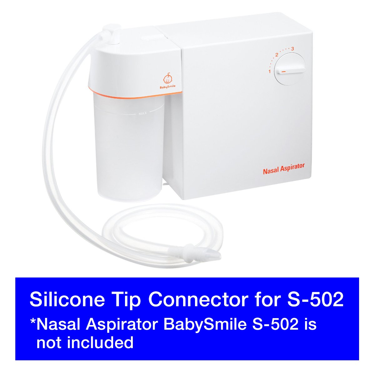 Silicone Tip Connector for BabySmile Nasal Aspirator S-502, S-503
