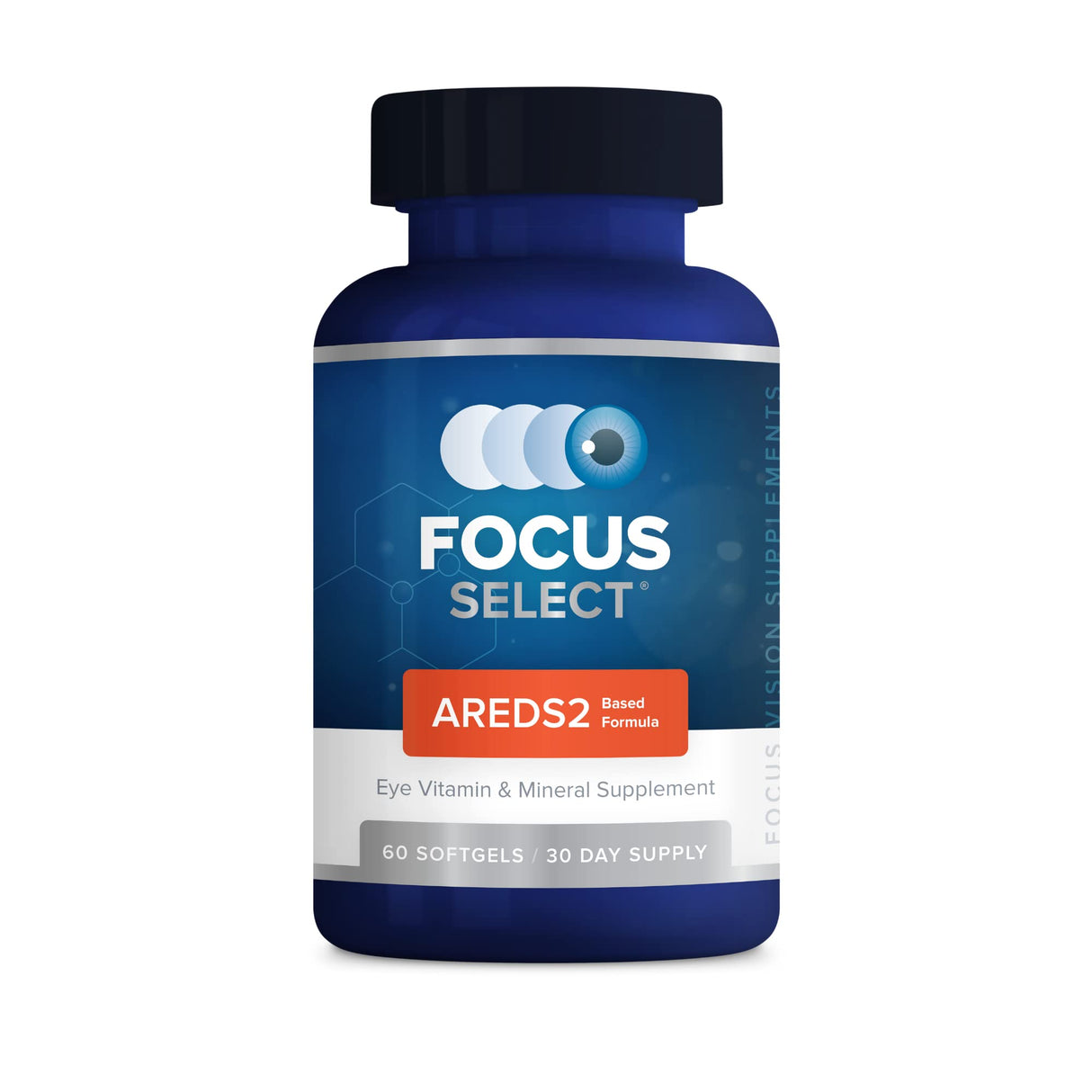 Focus Select® AREDS2 Based Eye Vitamin-Mineral Supplement - AREDS2 Based Supplement for Eyes (60 ct. 30 Day Supply) - AREDS2 Based Low Zinc Formula - Eye Vision Supplement and Vitamin