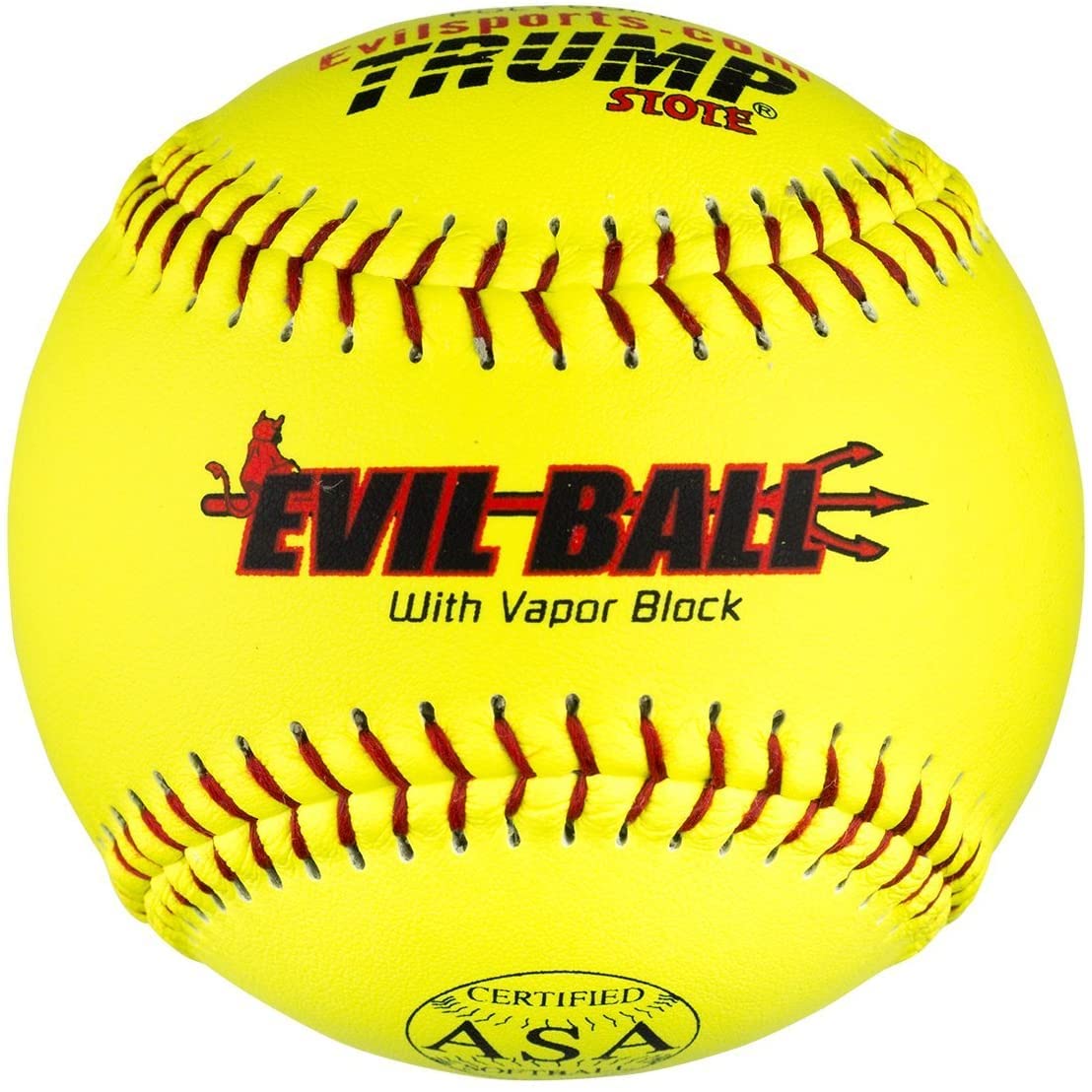 Evil Ball ASA 44-375 HOT Leather Cover 44 core 375 Compression Softball, 12-Inch Comp, Pack of 12