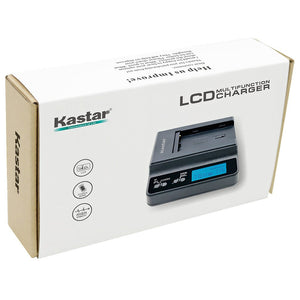 Kastar Ultra Fast Charger(4X Faster) Kit for Sony NP-F970 NP-F960 F960 and DCR-VX2100 HDR-AX2000 FX1 FX7 FX1000 HVR-HD1000U V1U Z1P Z1U Z5U Z7U FS100U FS700U and LED Video Light