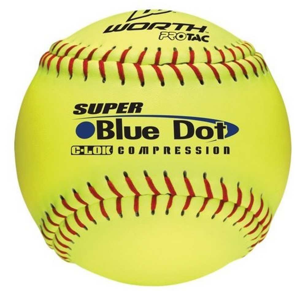 Worth 12-Inch Slowpitch YS2RS Protac Non-InchStamped ASA Ball ( Pack Of 12 )