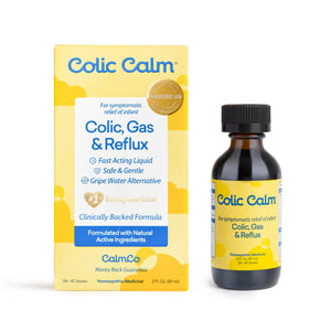 Colic Calm Homeopathic Gripe Water - 2 Fl. Oz - Colic & Infant Gas Relief Drops - Helps Soothe Baby Gas, Colic, Upset Stomach, Reflux, Hiccups - Made in The USA - Safe, Gentle, Natural Gripe Water