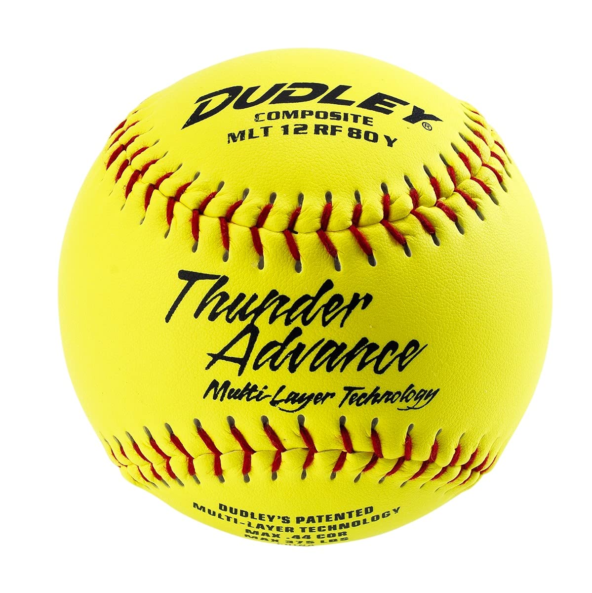 Dudley Thunder Advance 12" Slow Pitch Softball - Composite Cover - Pack of 12