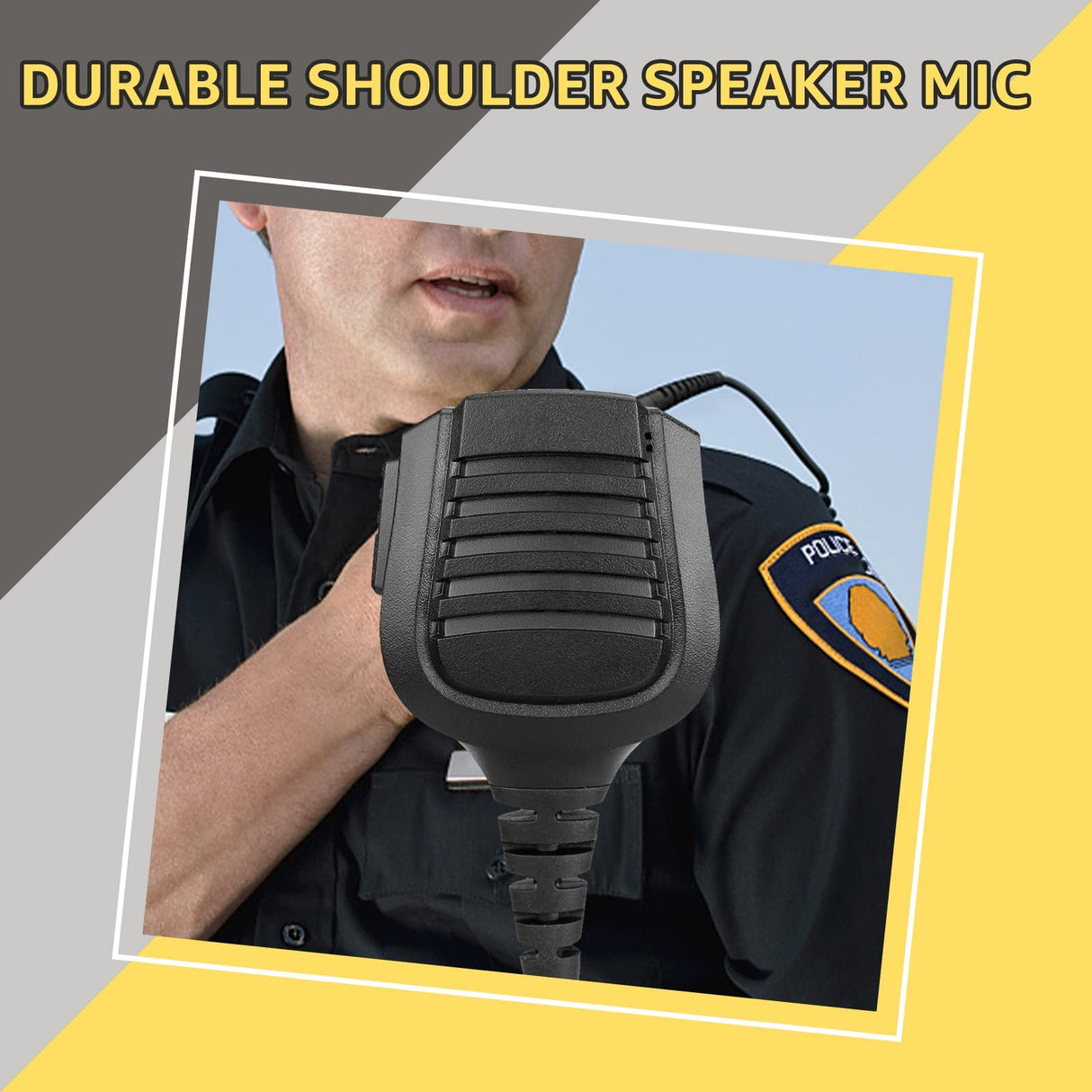 Retevis RT48 Shoulder Speaker Mic, IP54 Waterproof Microphone Compatible with Ailunce HD1 Retevis RT47 RT82 RT83 RT87 RT29 RB23 RT47V RB46 TYT2017 Walkie Talkies (1 Pack)
