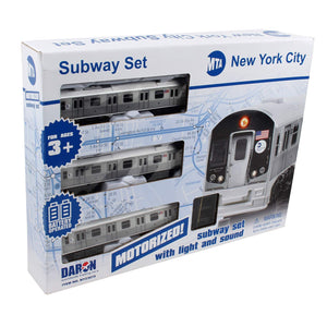 New York MTA New York City 3 Pc. Battery Operated Train Set with Track ,39" X 25"