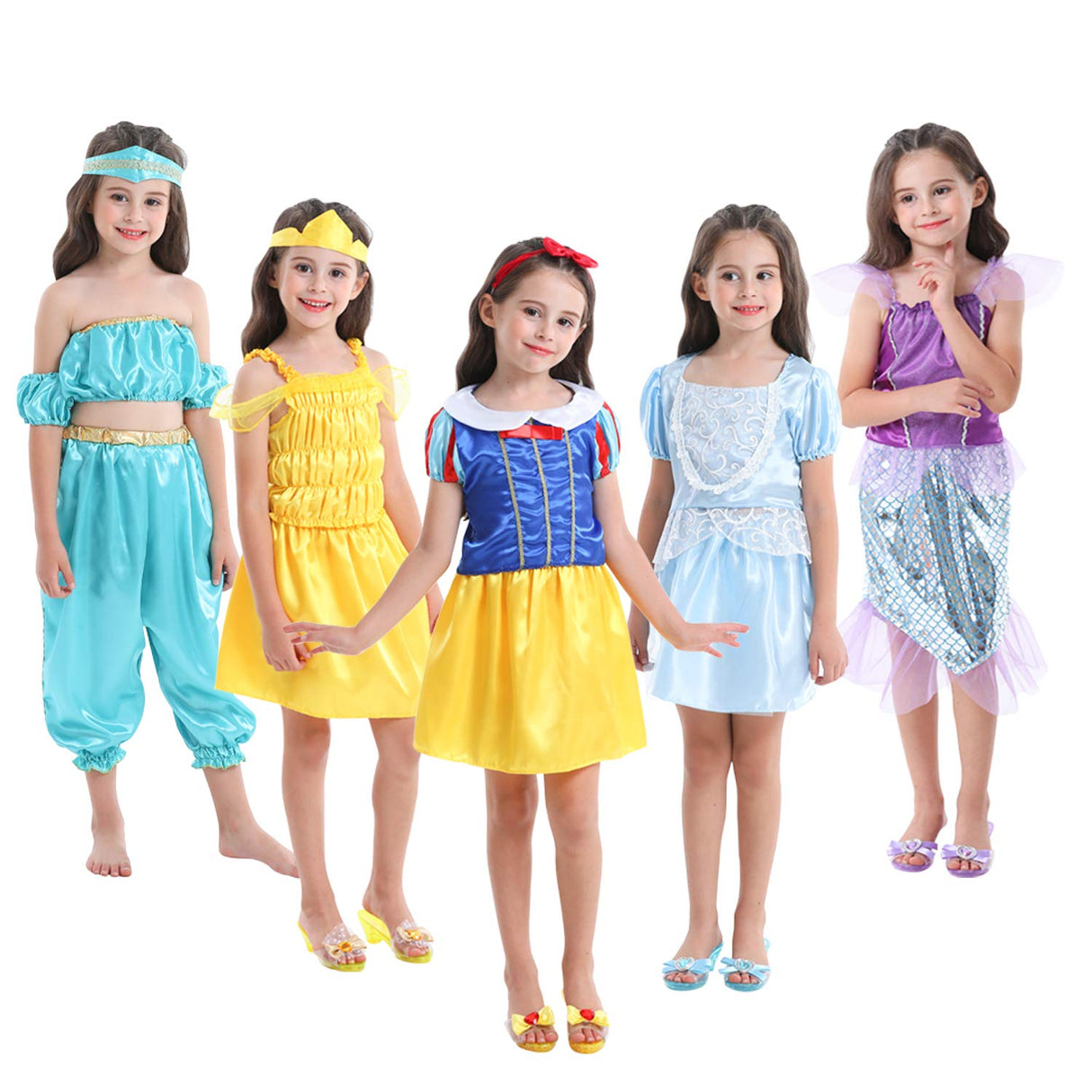 Girls Dress up Trunk VGOFUN Princess Costume Dress Pretend Play Set for Girls Toddlers (Princess dress up trunk-2)