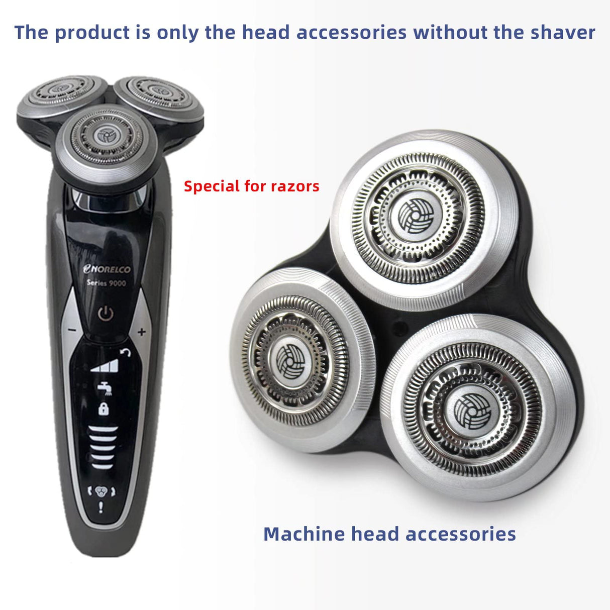 Shaving Replacement Shaver Head for Philips Norelco SH90/62 Series 9000 Series 8000 S8950 S9000 S9311 S9321 S9511 S9531 S9721