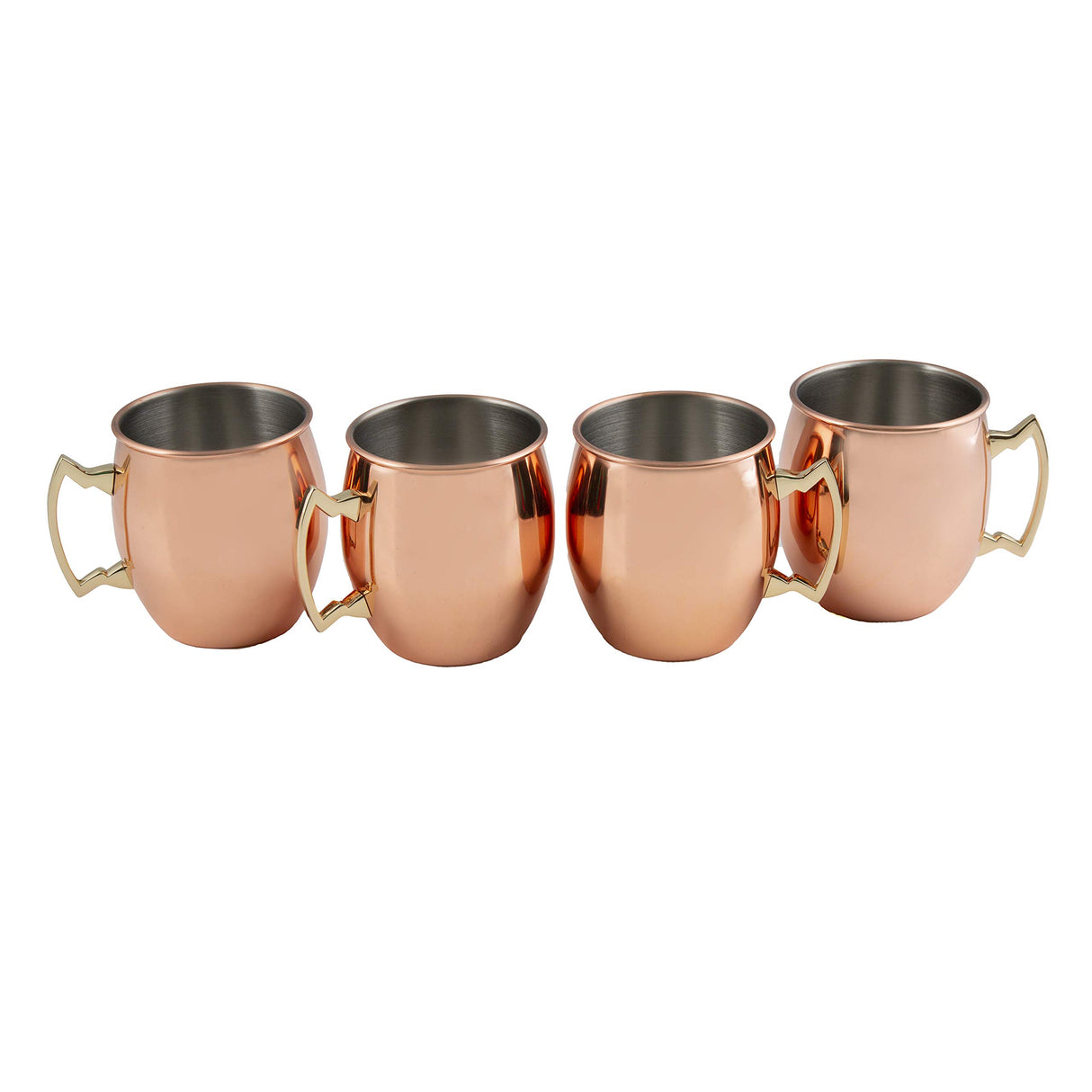 Cambridge Silversmiths 4 Piece Moscow Mule Mug Set, 20 oz, Copper