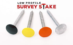 Survey Stake - Low Profile Survey Marker (Hi-Vis Orange)