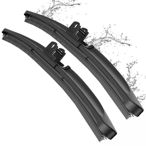 METO T6 Silicone Windshield Wiper Blades, 26 and 18 inches (set of 2)