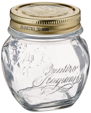 Bormioli Rocco Quattro Stagioni Anphora 10 1/4 Ounce Canning Jar, Set of 12