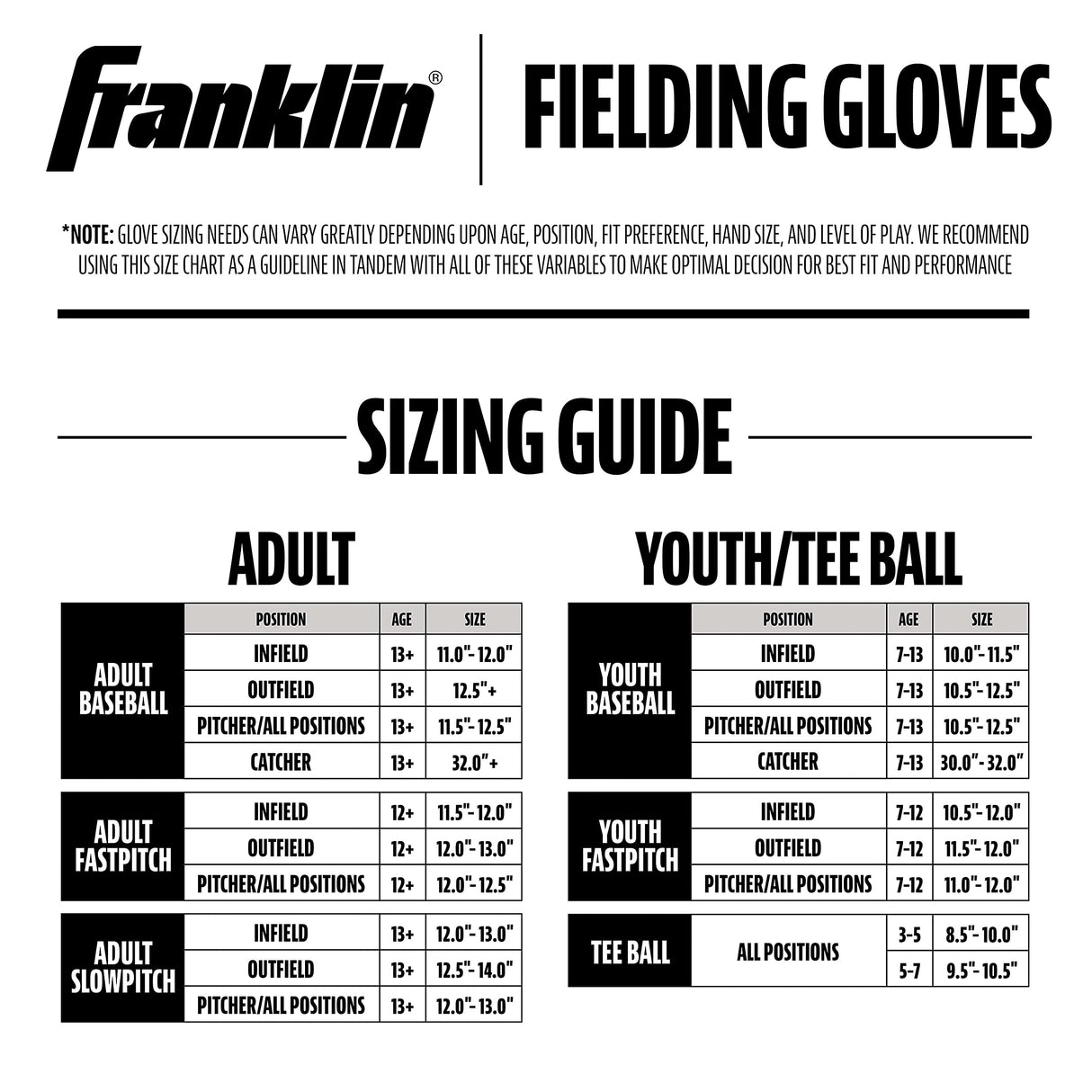 Franklin Sports Baseball and Softball Glove - Field Master - Baseball and Softball Mitt, Red, White, Blue, 11.0"