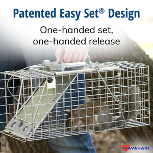 Havahart 1083 Easy Set One-Door Cage Trap for Squirrels and Small Rabbits