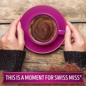 Swiss Miss Indulgent Collection Dark Chocolate Hot Cocoa Mix, 8-Count 10 oz. (Pack of 12)