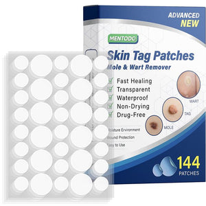 Skin Tag Remover Patches, 144 PCS New and Improved Formula Skin Tag Removal Patches, Natural Ingredients Safe and Effective