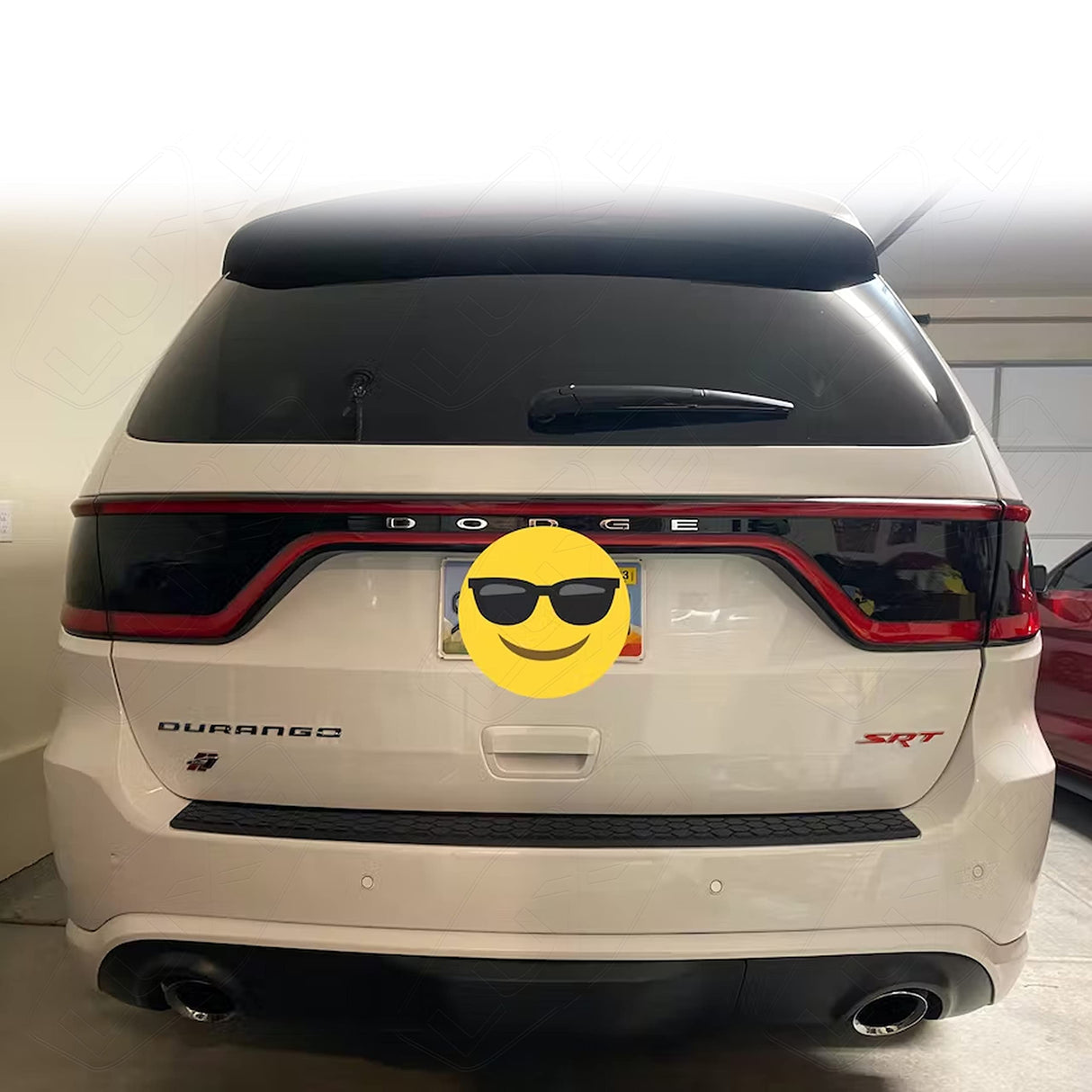 Luxe Auto Concepts Tail Light Tint Kit for 2014-22 Dodge Durango- Dark Smoke Gloss | Exact Cut Vinyl Overlays | Tinted Dry Application Luxe LightWrap Film with Air Release Technology