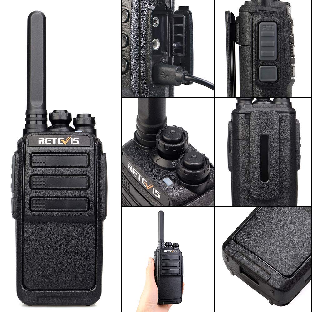 Retevis RT28 Walkie Talkies Long Range Rechargeable,2 Way Radios,Two Way Radios with Charger,VOX Squelch Emergency Alarm,Adults Police Security Company Warehouse (20 Pack)