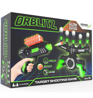 Pidoko Kids Hover Shot - Orblitz Floating Ball Shooting Game - Compatible with Nerf - Glow in the Dark Target Practice with Foam Dart Blaster - Cool Toys for Boys 6 7 8 9 10 11