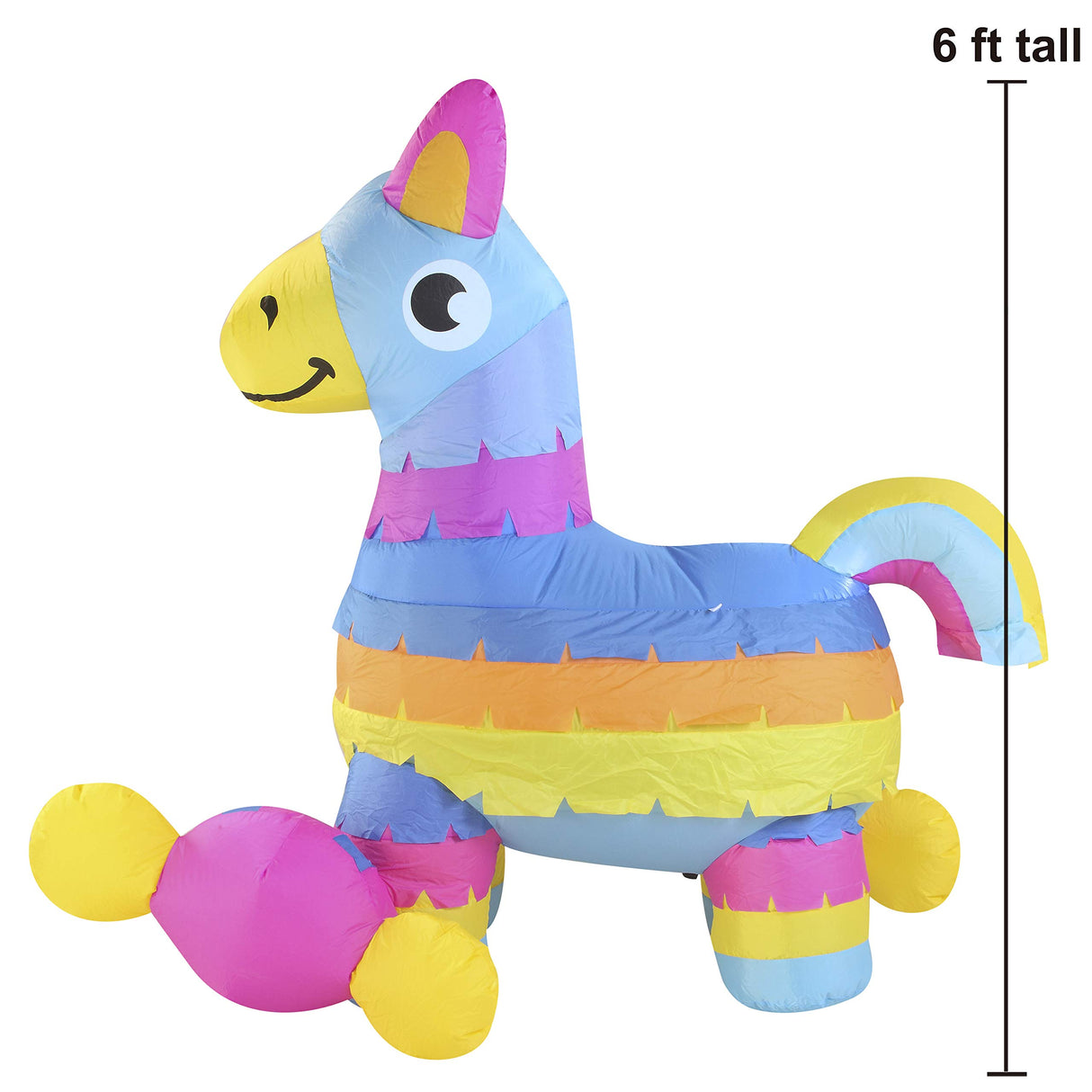 Joiedomi Cinco De Mayo Inflatable Decorations 6 FT Fiesta Pinata with Build-in LEDs Blow Up Inflatables for Cinco De Mayo Holiday Party Indoor, Outdoor, Yard, Garden, Lawn Spring Decor