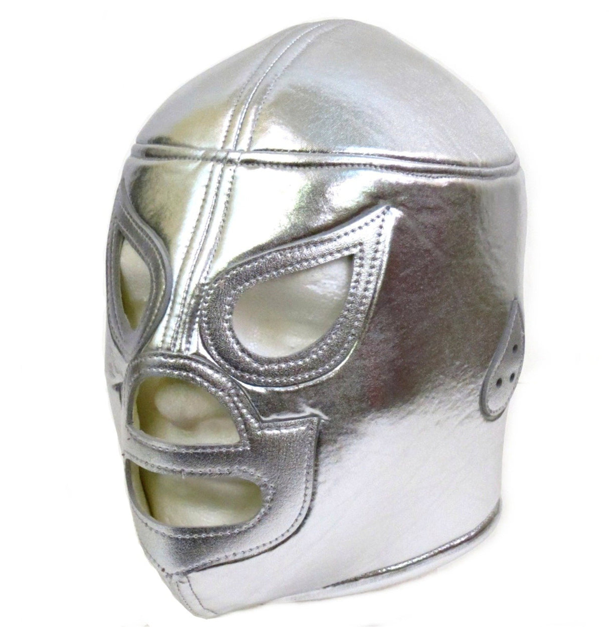 EL Santo Adult Lucha Libre Wrestling Mask (pro-fit) Costume Wear - Silver