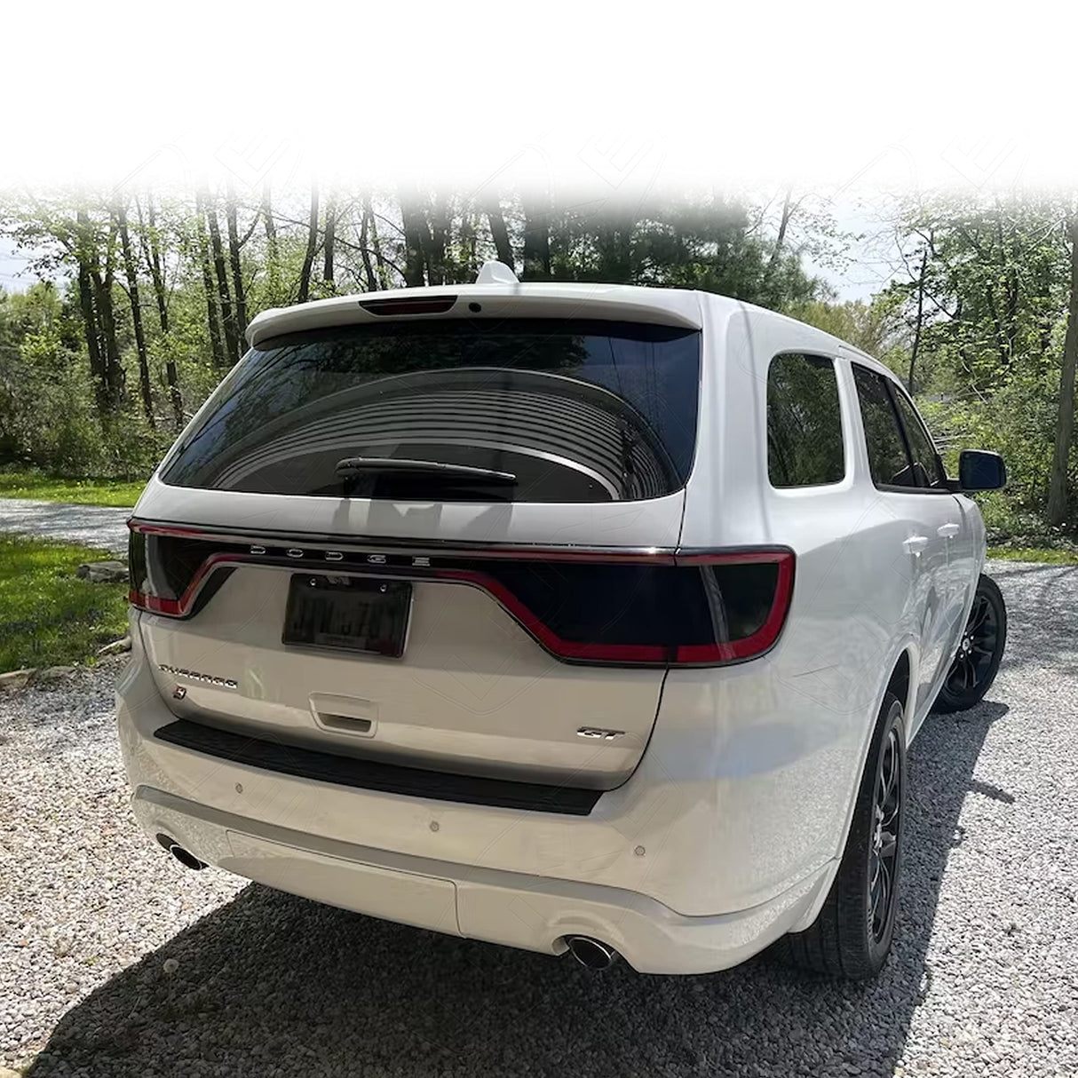 Luxe Auto Concepts Tail Light Tint Kit for 2014-22 Dodge Durango- Dark Smoke Gloss | Exact Cut Vinyl Overlays | Tinted Dry Application Luxe LightWrap Film with Air Release Technology
