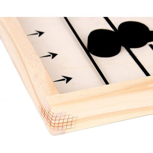 Sling Puck Game, Fast Sling Puck Game, Wooden Board Game, Sling Puck Game for Kids and Family, Sling Puck Winner Board Games for Family, Birthday Gift, Size 14.37 in x 8.46 in