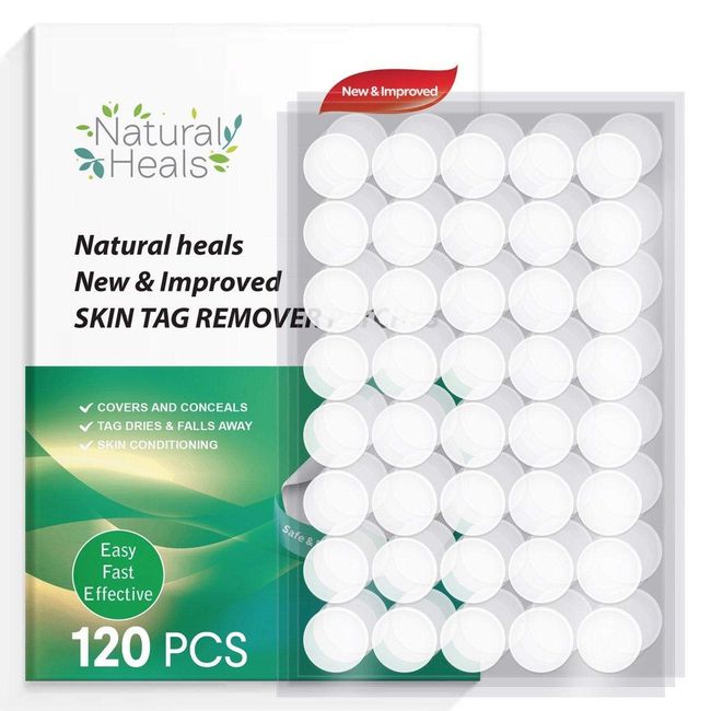 Skin Tag Remover, Skin Tag Remover Patches, 120 Large Pieces Skin tag Removal Patches, Tags Dries and Fall Away, Natural Ingredients