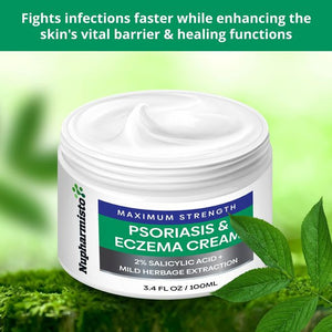 Psoriasis Eczema Cream Control Reoccurrence, Maximum Strength Psoriasis Cream, Relieve Symptom of Resistant
